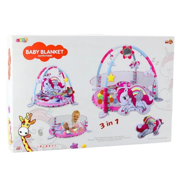 Продукт TEANTOYS Еднорог - Бебешка активна гимнастика 3 в 1 с топки - 0 - BG Hlapeta
