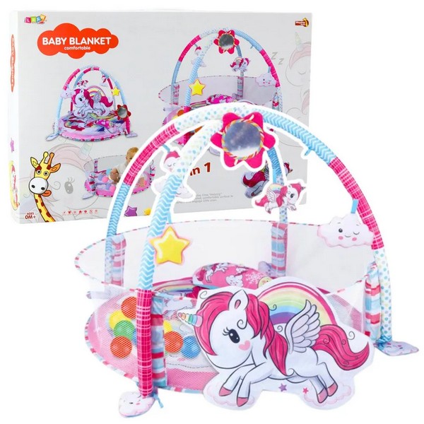 Продукт TEANTOYS Еднорог - Бебешка активна гимнастика 3 в 1 с топки - 0 - BG Hlapeta