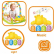 TEANTOYS - Бебешка активна гимнастика с музикално пиано и висящи играчки