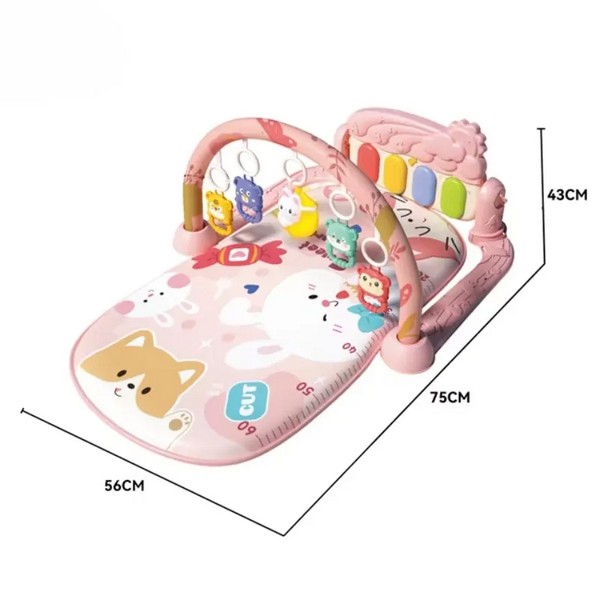 Продукт TEANTOYS - Бебешка активна гимнастика с музикално пиано и висящи играчки със светлинен ефект  - 0 - BG Hlapeta