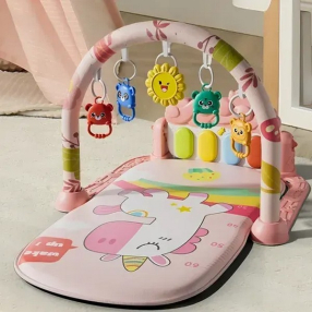 TEANTOYS Еднорог - Бебешка активна гимнастика с пиано и висящи играчки