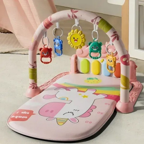 TEANTOYS Еднорог - Бебешка активна гимнастика с пиано и висящи играчки