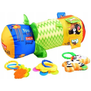 TEANTOYS - Бебешка активна възглавница за игра с дрънкалки и животни TEANTOYS - Бебешка активна възглавница за игра с дрънкалки и животни