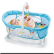 TEANTOYS - Бебешка люлка 3 в 1 с музика, люлееща функция и мрежа против насекоми