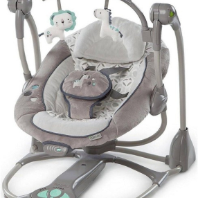 TEANTOYS Ingenuity ConvertMe Swing 2 Seat Seneca - Бебешка люлка и вибриращ шезлонг 2 в 1