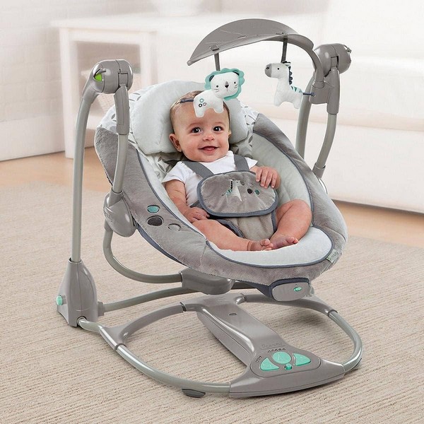 Продукт TEANTOYS Ingenuity ConvertMe Swing 2 Seat Seneca - Бебешка люлка и вибриращ шезлонг 2 в 1 - 0 - BG Hlapeta