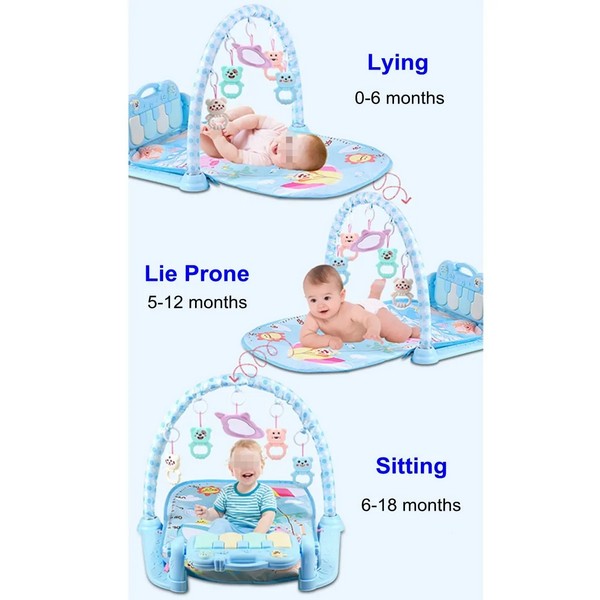 Продукт TEANTOYS - Бебешка музикална активна гимнастика с пиано и играчки - 0 - BG Hlapeta