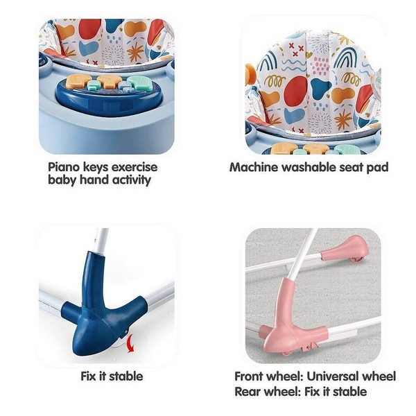 Продукт TEANTOYS - Бебешка проходилка с интерактивни играчки и музикално пиано - 0 - BG Hlapeta