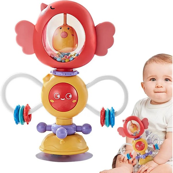 Продукт TEANTOYS - Бебешка сензорна играчка с вакуумна основа Птичка - 0 - BG Hlapeta