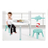 TEANTOYS - Бебешки активен център 5 в 1 с музика, играчки, масичка и столче