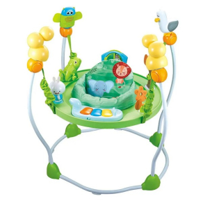 TEANTOYS - Бебешки активен център за скачане и игра с музика и въртяща се седалка