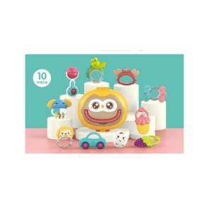 TEANTOYS Bibi - Бебешки комплект дрънкалки в куфарче 10 части