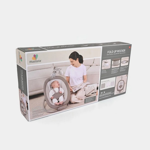 Продукт TEANTOYS Mastela Fold Up Rocker - Бебешки шезлонг с вибрации, мелодии и играчки - 0 - BG Hlapeta