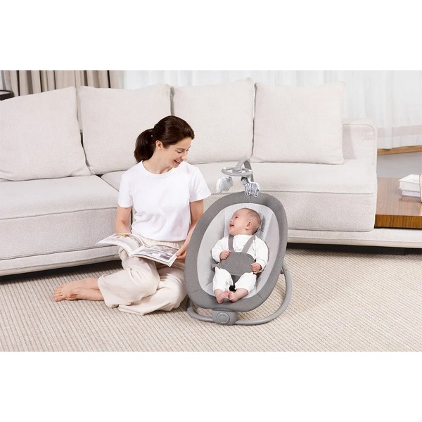 Продукт TEANTOYS Mastela Fold Up Rocker - Бебешки шезлонг с вибрации, мелодии и играчки - 0 - BG Hlapeta