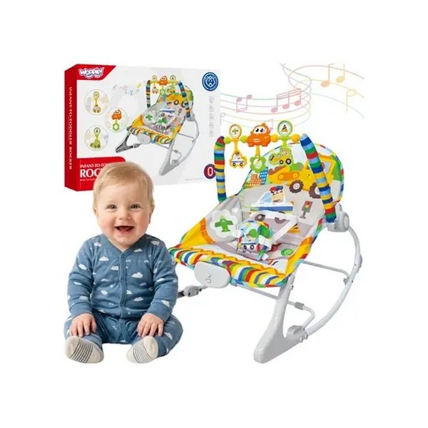 Продукт TEANTOYS - Бебешки шезлонг с вибрация, музика и висящи играчки - 0 - BG Hlapeta