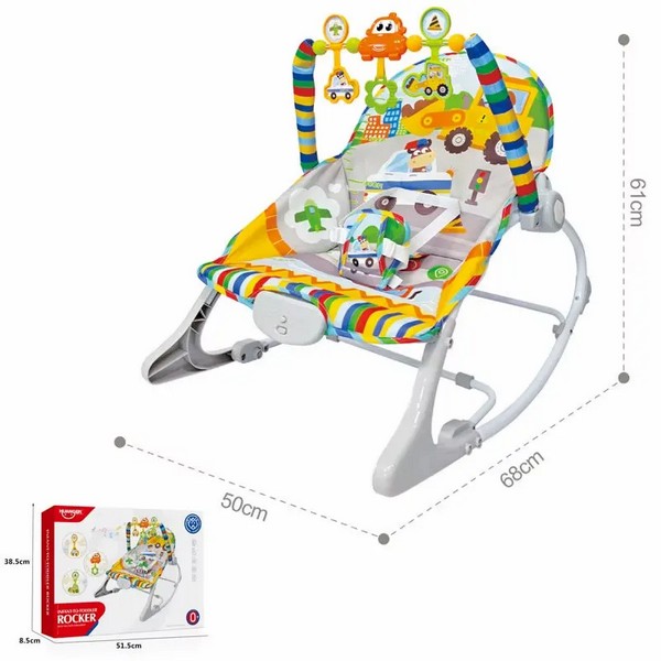 Продукт TEANTOYS - Бебешки шезлонг с вибрация, музика и висящи играчки - 0 - BG Hlapeta
