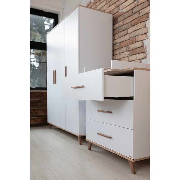 Продукт Faktum Flip White and Oak - Бебешко легло, 60x120 см - 0 - BG Hlapeta