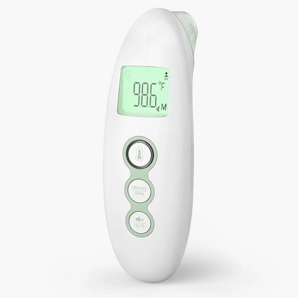 Momcozy - Безконтактен дигитален термометър за чело и ухо 