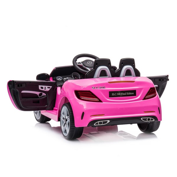 Продукт Акумулаторна кола - Mercedes Benz SLC300 с меки гуми и кожена седалка - 0 - BG Hlapeta