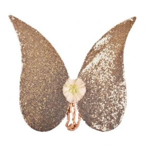 Robe Toy - Блестящи златни крила с пайети за приказни превъплъщения, 54 см