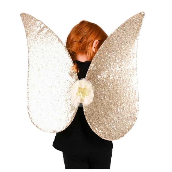 Продукт Robe Toy - Блестящи златни крила с пайети за приказни превъплъщения, 54 см - 0 - BG Hlapeta