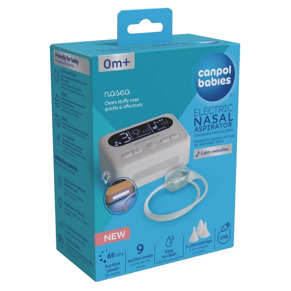 Продукт Canpol babies Noseo - Електрически назален аспиратор за бебета и деца - 0 - BG Hlapeta