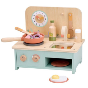 Lelin Toys - Детска настолна дървена кухня Lelin Toys - Детска настолна дървена кухня