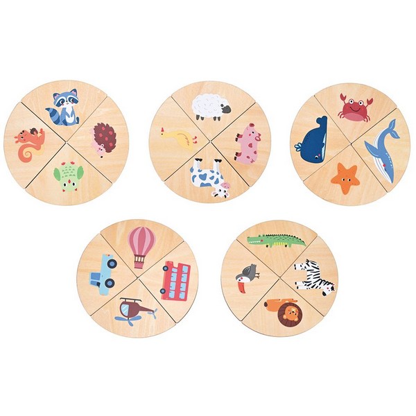 Продукт Lelin Toys Докосни и съпостави - Игра Лото, за тактилни усещания - 0 - BG Hlapeta