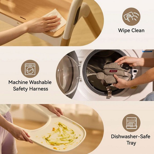 Продукт Momcozy DinerPal - Столче за хранене и помощна кула Монтесори 5 в 1 - 0 - BG Hlapeta