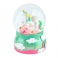 Продукт Robe Toy Unicorn - Декоративна снежна топка с музика, еднорог и блестящи падащи частици - 1 - BG Hlapeta