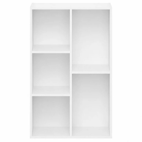 Продукт GINGER HOME - Детска Етажерка с 5 Отделения, Бял Органайзер за Книги и Играчки - 0 - BG Hlapeta