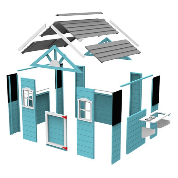 Продукт GINGER HOME - Детска дървена къща за игра с кухня – 110×103×137 см - 0 - BG Hlapeta