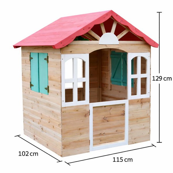 Продукт GINGER HOME - Детска дървена къщичка 115×102×129 см - 0 - BG Hlapeta