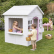 GINGER HOME Детска Дървена Къщичка за Игра – Градинска Къща с Прозорци и Саксии, 123×106×125 см 3