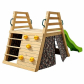 Продукт GINGER HOME - Детска дървена пързалка с катерушка за двор, 285×152×123 см - 9 - BG Hlapeta