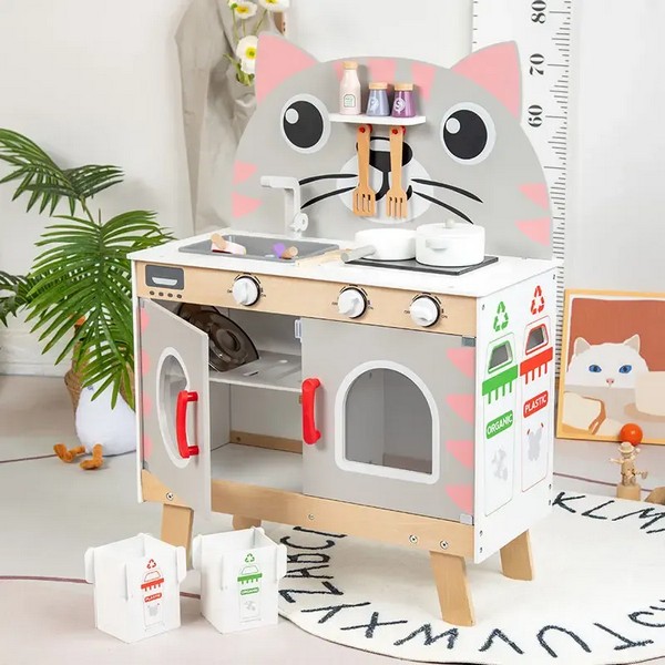 Продукт TEANTOYS - Детска дървена кухня с аксесоари - 0 - BG Hlapeta
