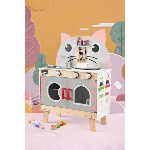 Продукт TEANTOYS - Детска дървена кухня с аксесоари - 0 - BG Hlapeta