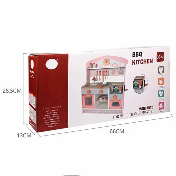 Продукт TEANTOYS - Детска дървена кухня с барбекю и аксесоари - 0 - BG Hlapeta