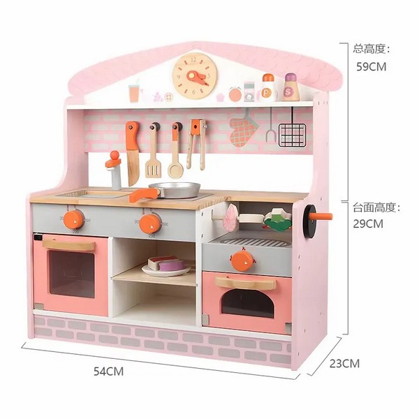 Продукт TEANTOYS - Детска дървена кухня с барбекю и аксесоари - 0 - BG Hlapeta