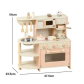 Продукт TEANTOYS - Детска дървена кухня с кафемашина и аксесоари - 1 - BG Hlapeta