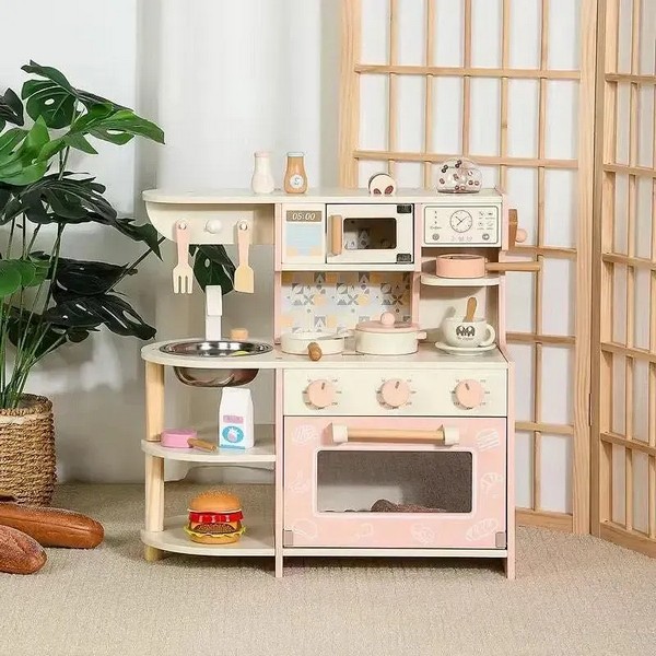 Продукт TEANTOYS - Детска дървена кухня с кафемашина и аксесоари - 0 - BG Hlapeta