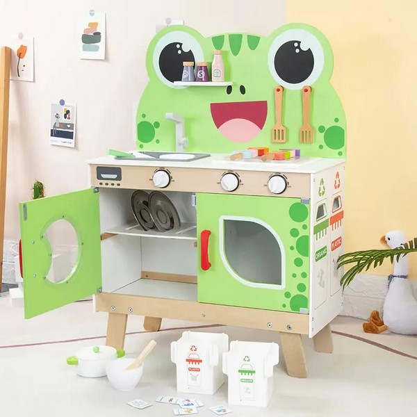 Продукт TEANTOYS - Детска дървена кухня с аксесоари - 0 - BG Hlapeta
