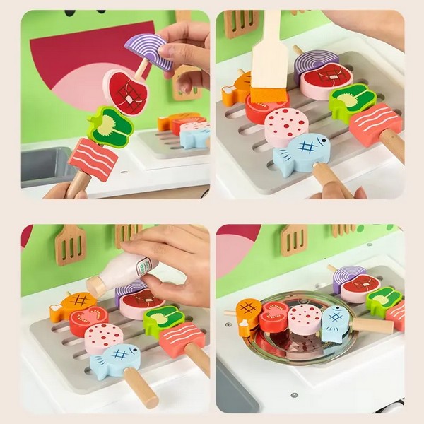 Продукт TEANTOYS - Детска дървена кухня с аксесоари - 0 - BG Hlapeta