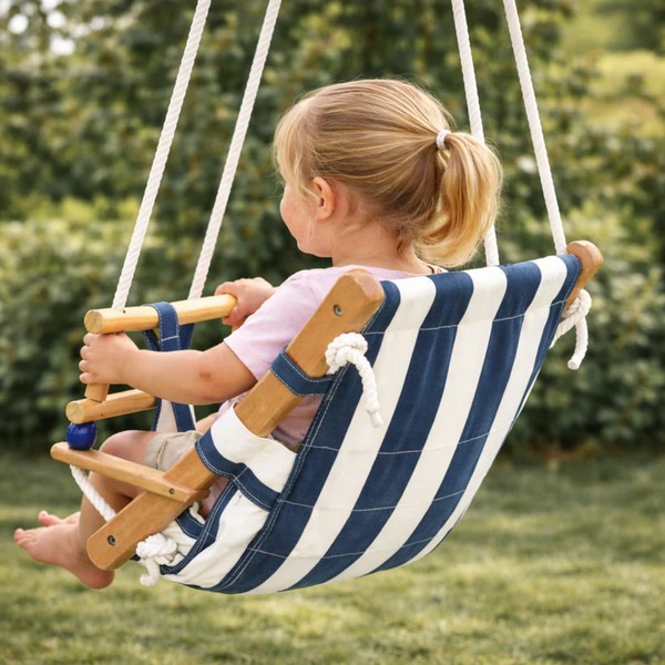 Продукт GINGER HOME - Детска Дървена Люлка Тип Шезлонг  - 0 - BG Hlapeta