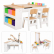 GINGER HOME - Детска Дървена Маса 3 в 1 109x60x55 см