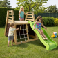 Продукт GINGER HOME - Детска дървена пързалка с катерушка за двор, 285×152×123 см - 7 - BG Hlapeta