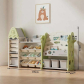 Продукт Feelkids - Детска етажерка-органайзер за играчки и книги със 17 отделения и изтеглящи се кутии - 4 - BG Hlapeta