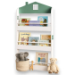 Продукт GINGER HOME Детска Етажерка за Книги и Играчки – Къщичка, 3 Рафта, Дърво, 60x12x106 см - 5 - BG Hlapeta