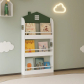 Продукт GINGER HOME Детска Етажерка за Книги и Играчки – Къщичка, 3 Рафта, Дърво, 60x12x106 см - 2 - BG Hlapeta