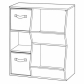 Продукт GINGER HOME - Детска Етажерка, Органайзер за Книги и Играчки с 2 Текстилни Кутии - 1 - BG Hlapeta